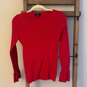 Vici Scarlet Long Sleeve Ribbed Top